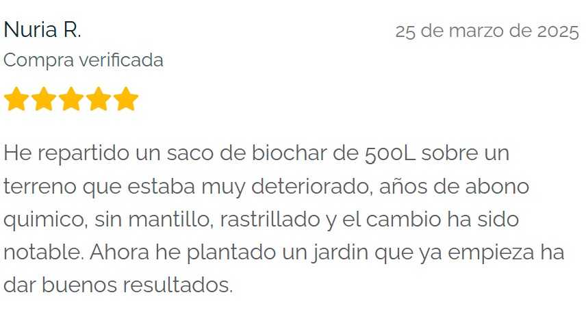 Resena compost con biochar jardin